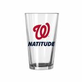 Logo Chair 16 oz Major League Baseball Washington Nationals Slogan Pint Glass 518-G16P-X10